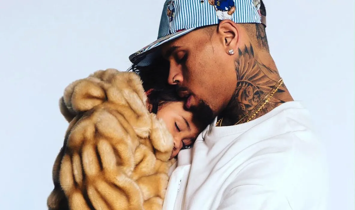Chris Brown z córeczką