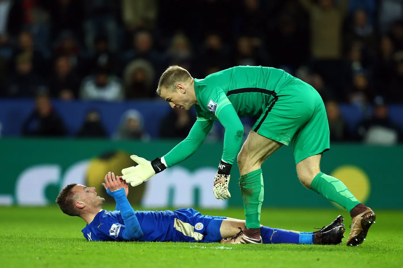 Jamie Vardy i Joe Hart 