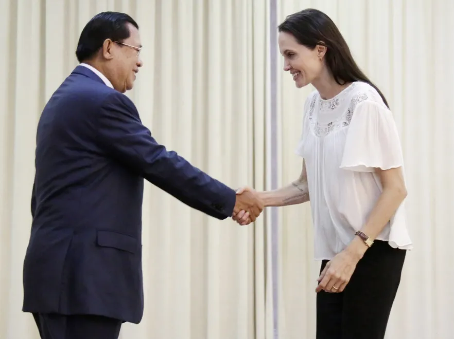Angelina Jolie; Hun Sen
