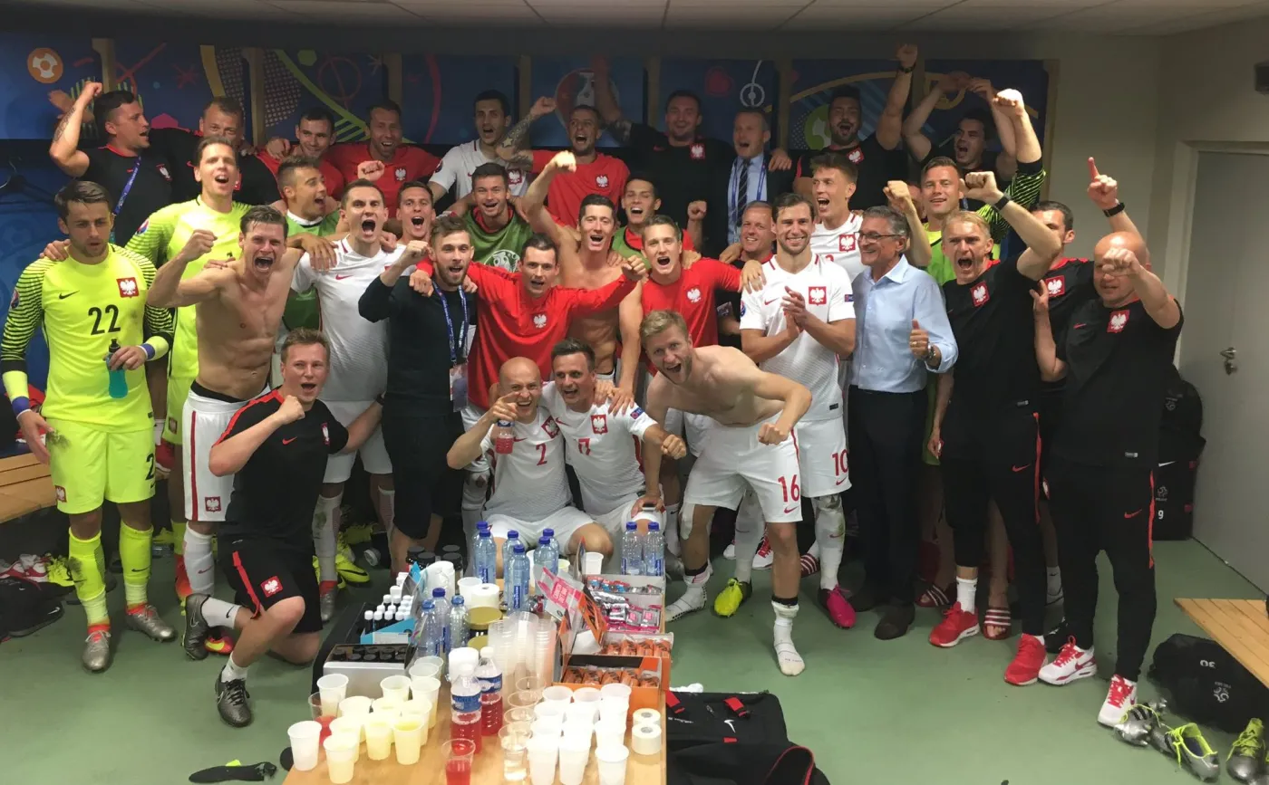 Polska szatnia po meczu