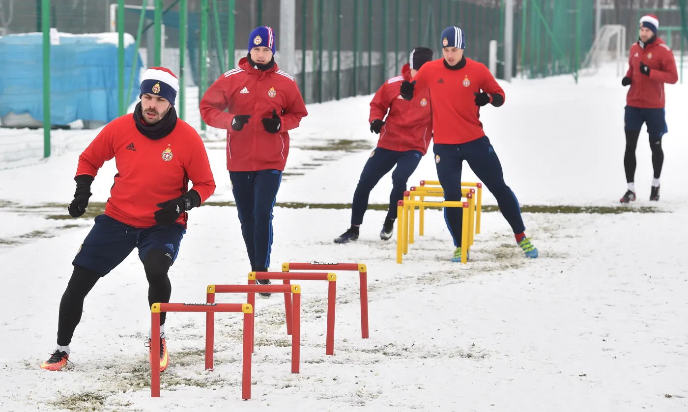 Trening piłkarzy Wisły