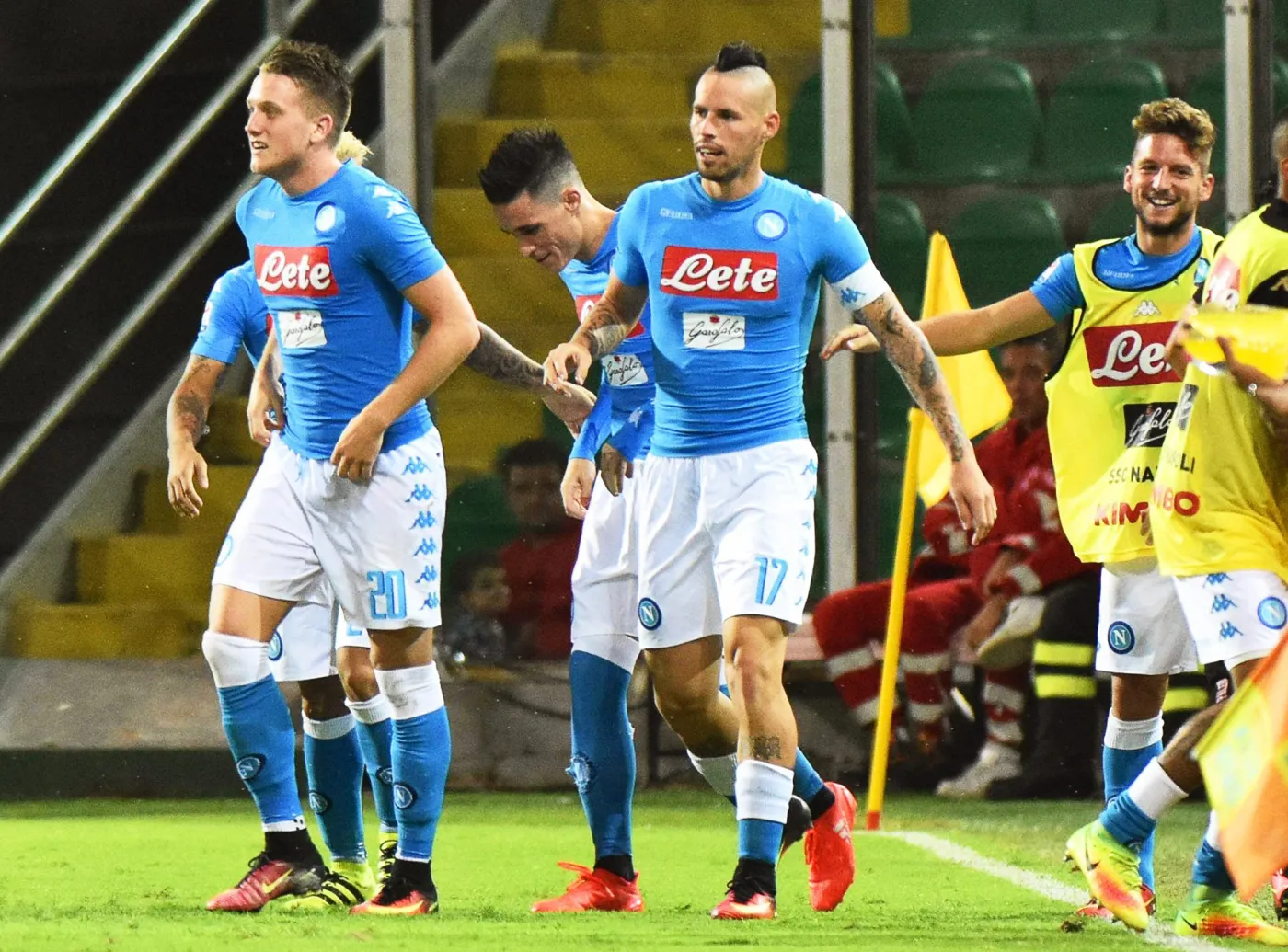 Piotr Zieliński (z lewej)