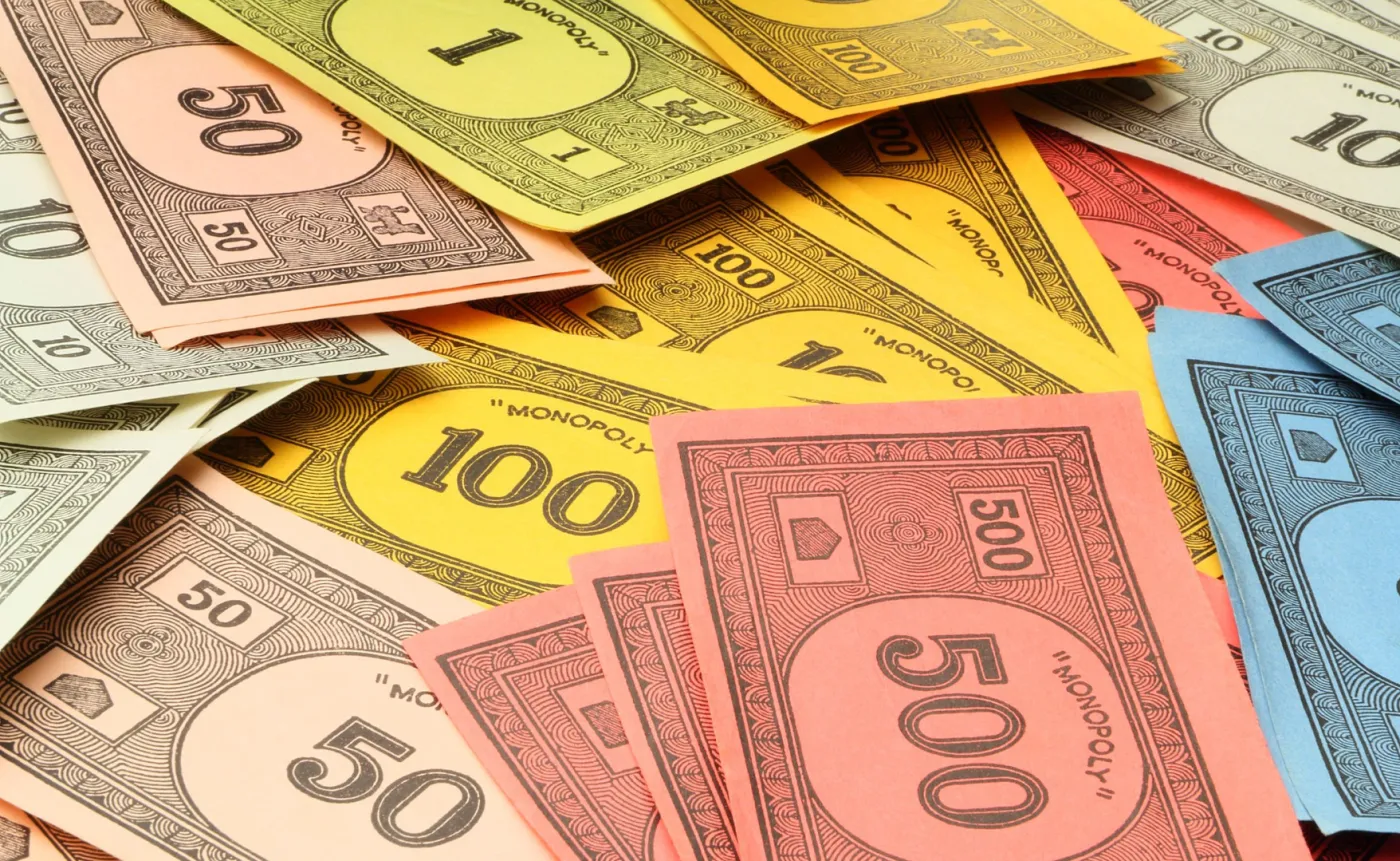 Banknoty z gry Monopol