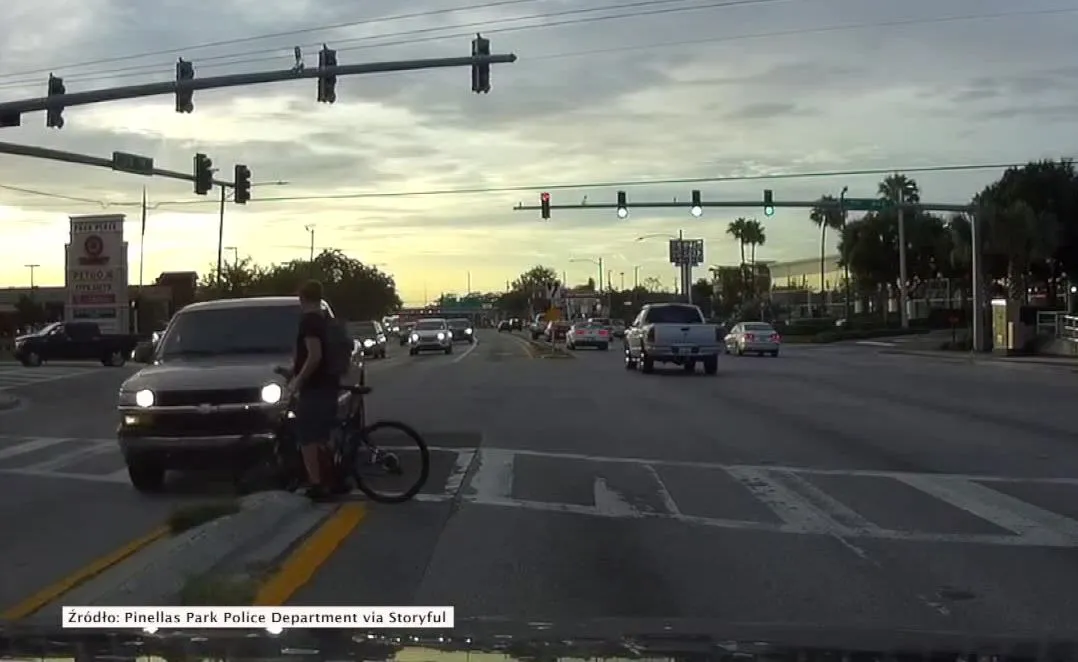 Potrącenie rowerzysty