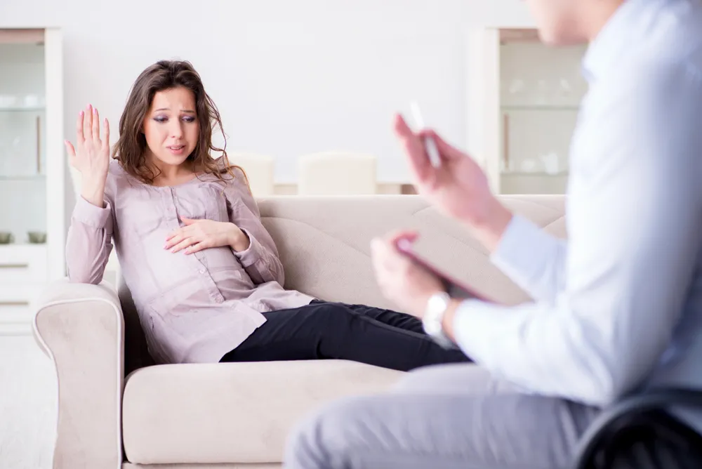 Ciężarna u psychologa