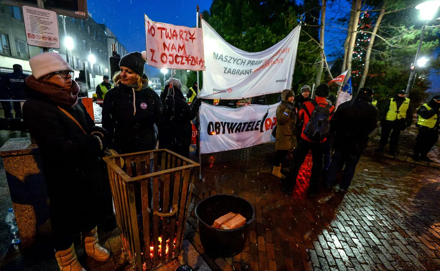 Protesty przed Sejmem