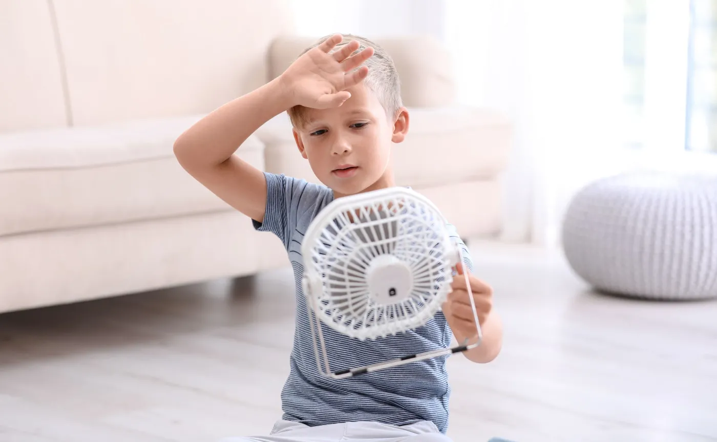 Dziecko ochładza się
