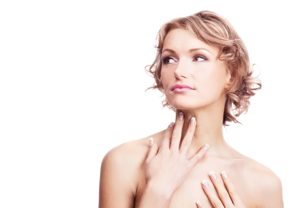 Kobieta z piękną szyją