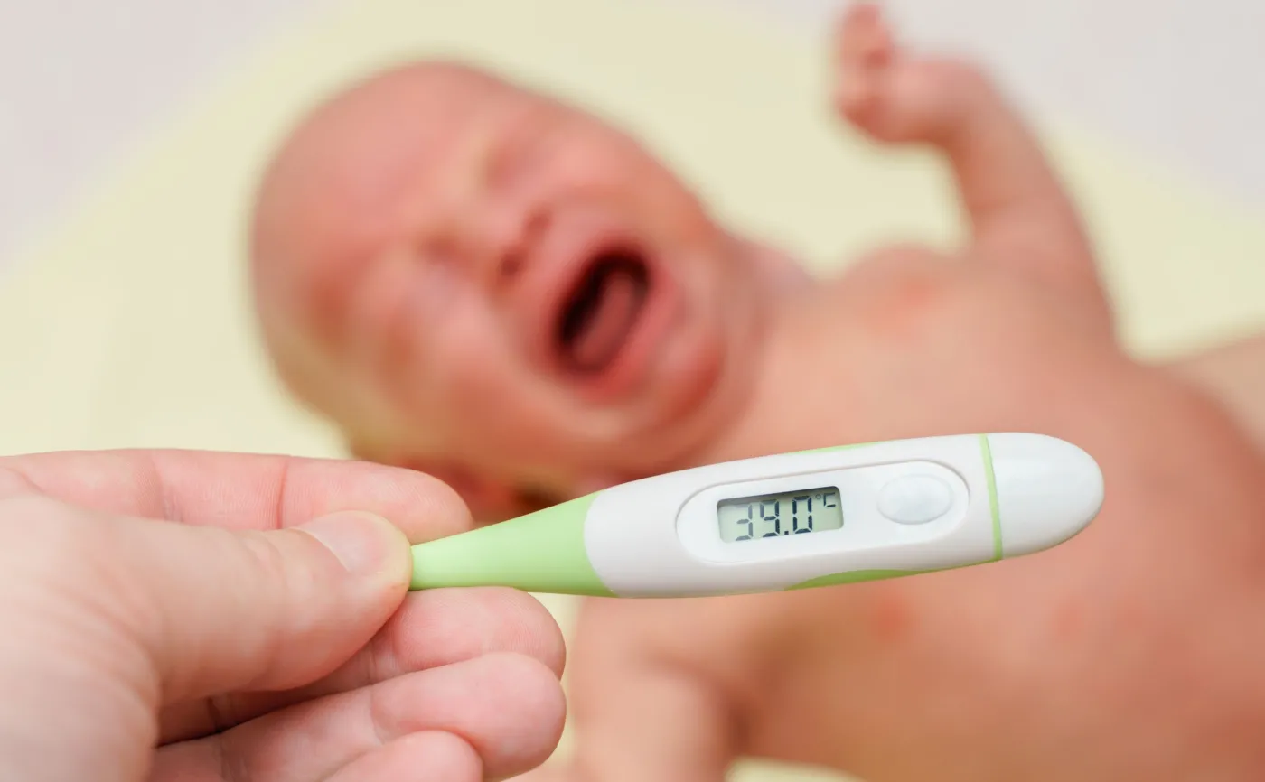 Niemowlę ma gorączkę