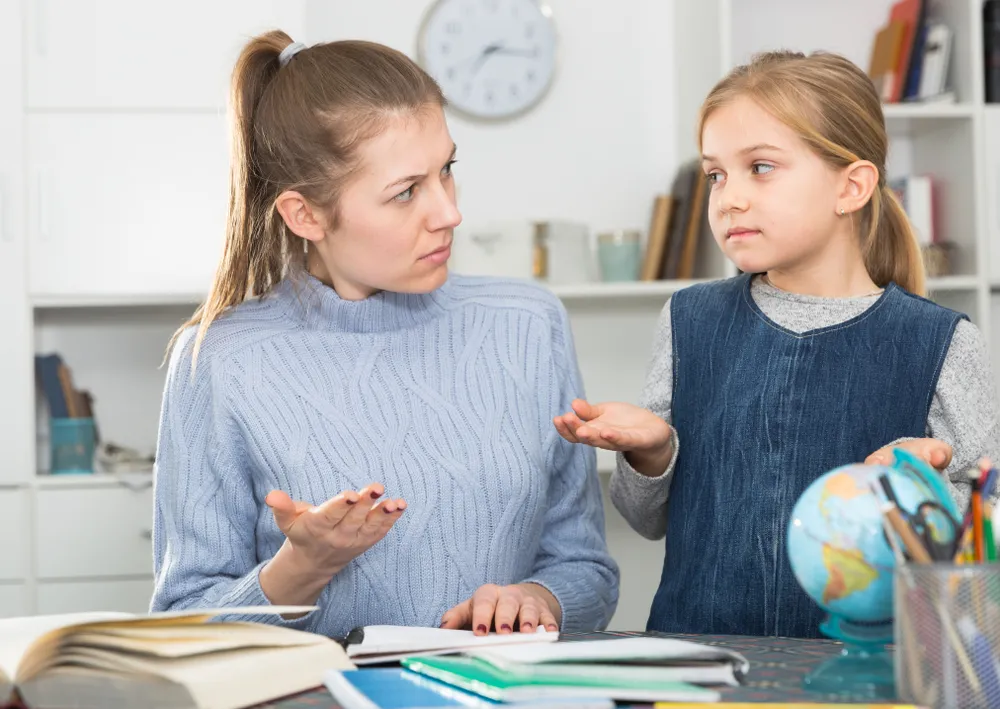 Matka rozmawia z córką