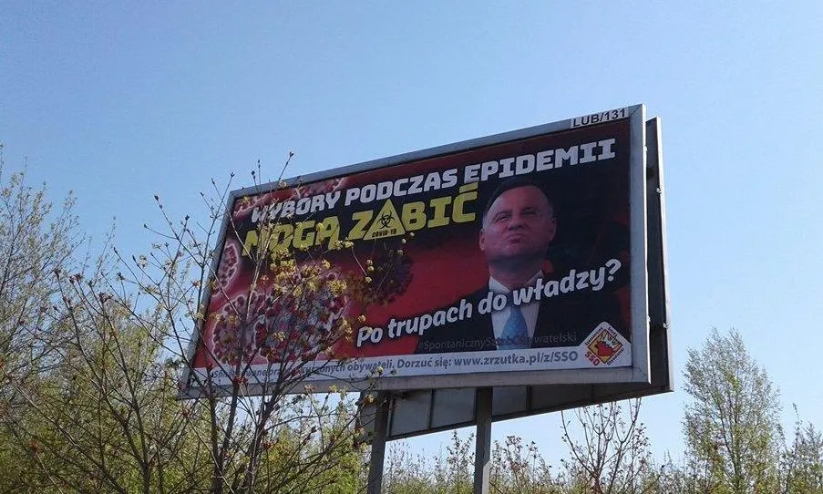 Jeden z billboardów
