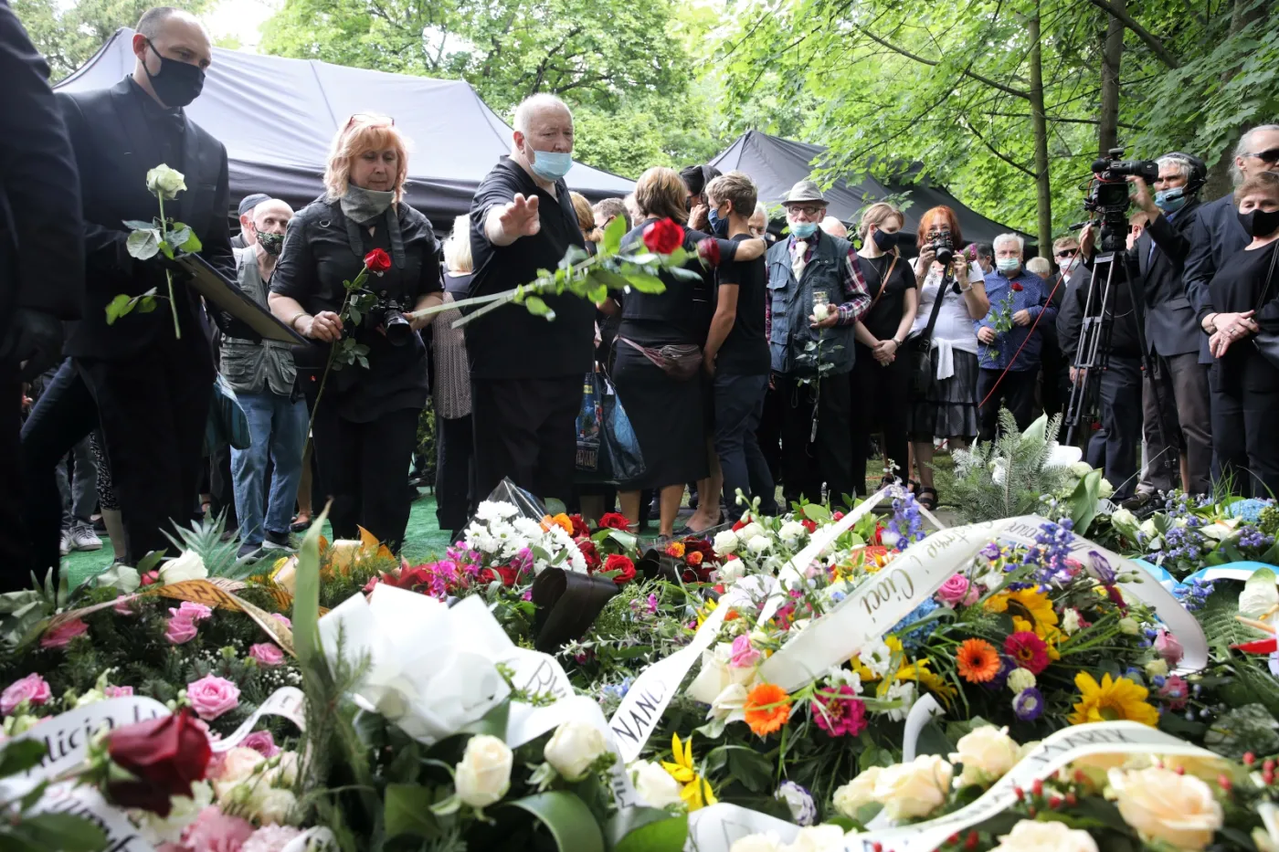 Ewa Demarczyk spoczęła w Alei Zasłużonych na Cmentarzu Rakowickim