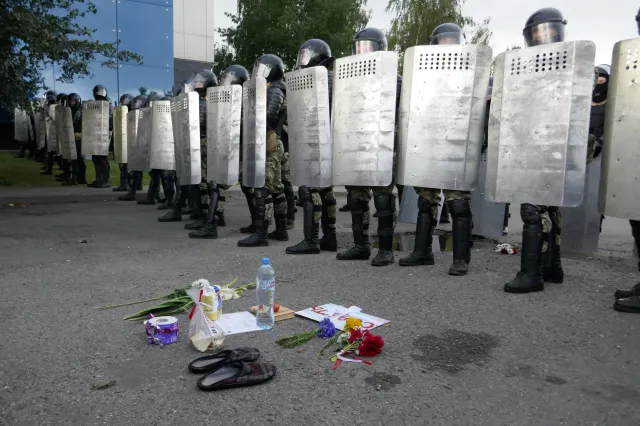 Protesty na Białorusi. Mężczyzna podpalił się w centrum Mińska
