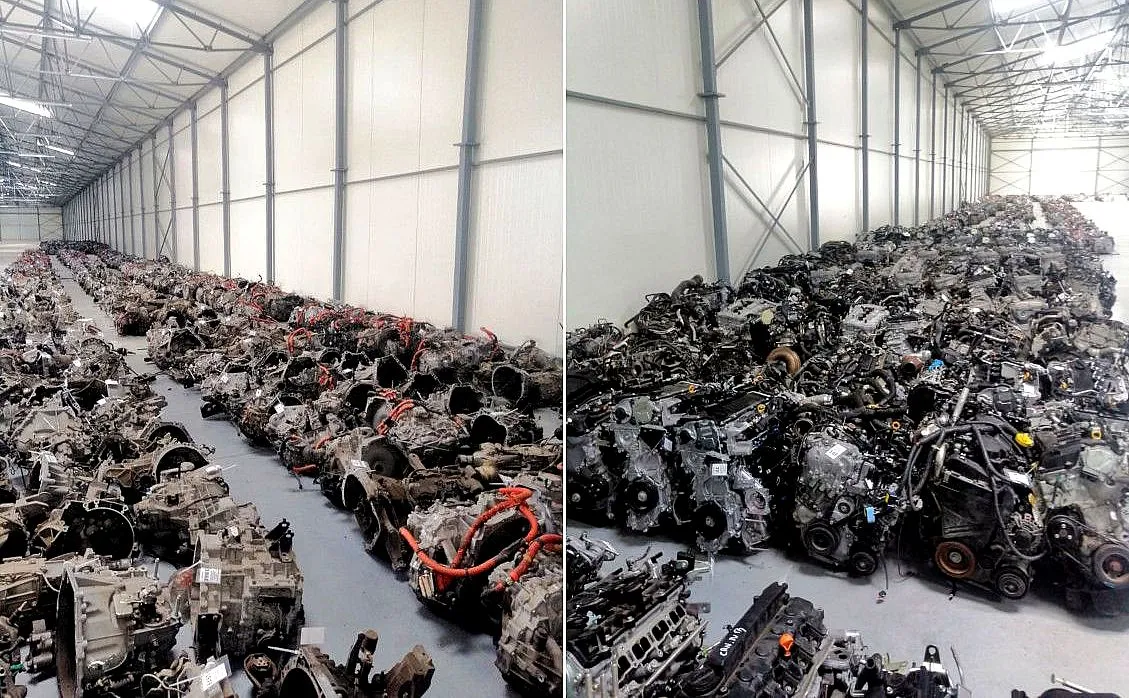 Wielki nalot policji na złodziei samochodów. Dziupla jak hala produkcyjna koncernu