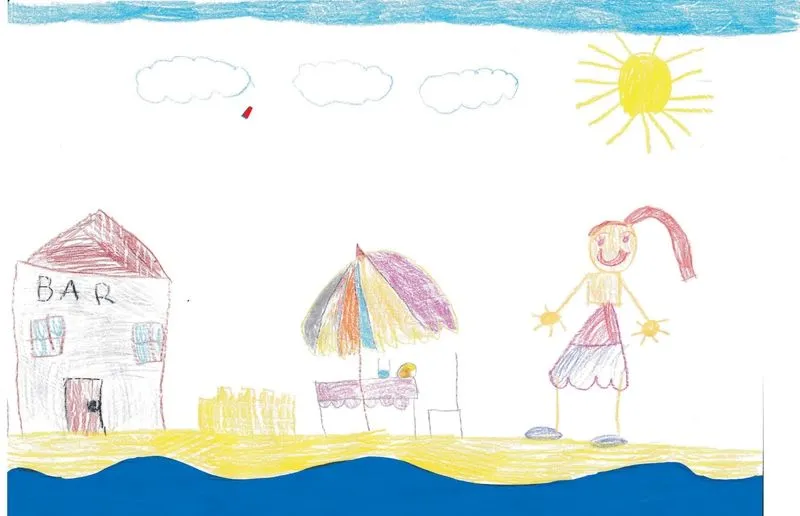 Rysunek: Jaś Kot, 6 lat