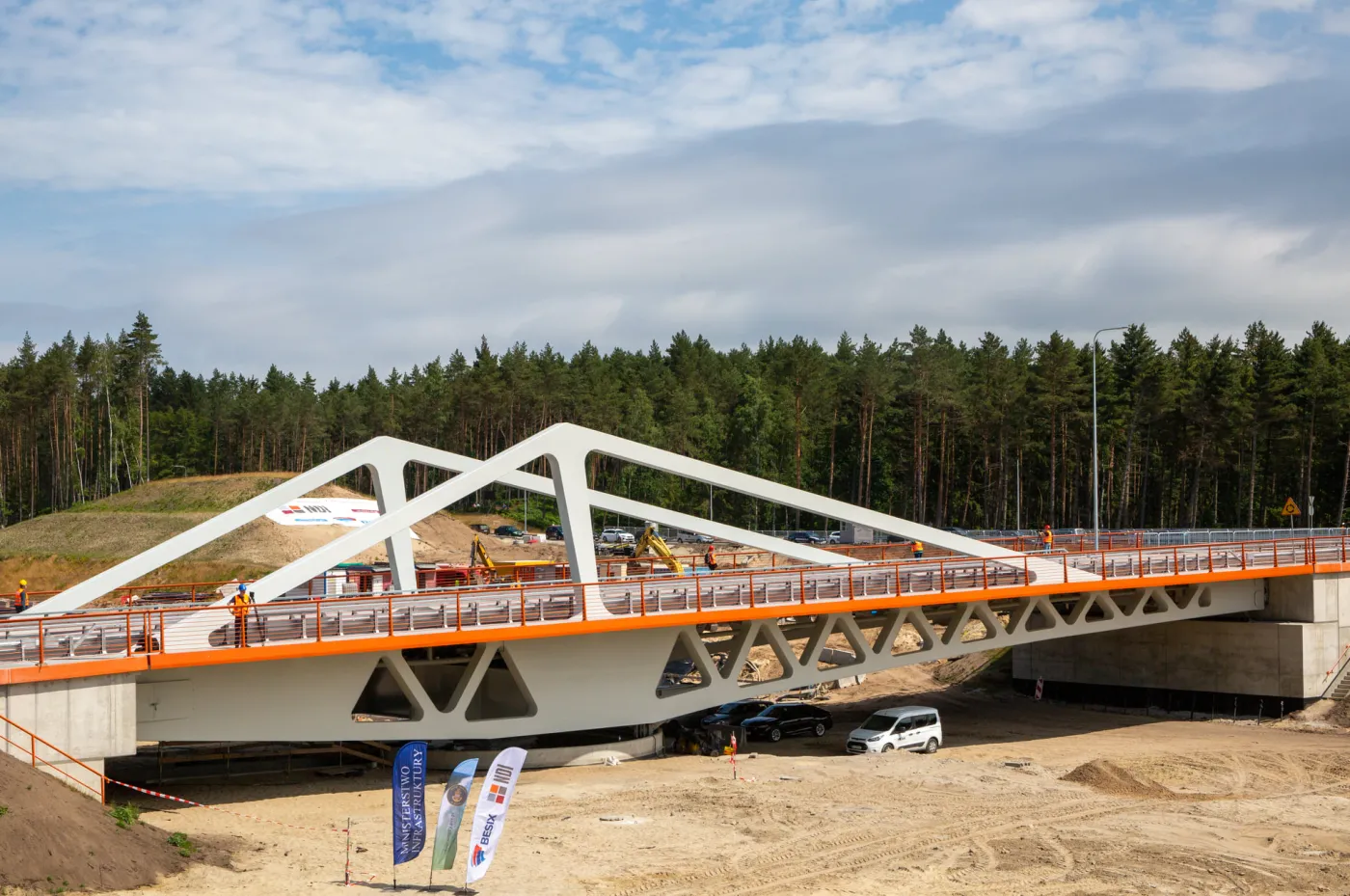 Most Południowy nad kanałem żeglugowym na Mierzei Wiślanej