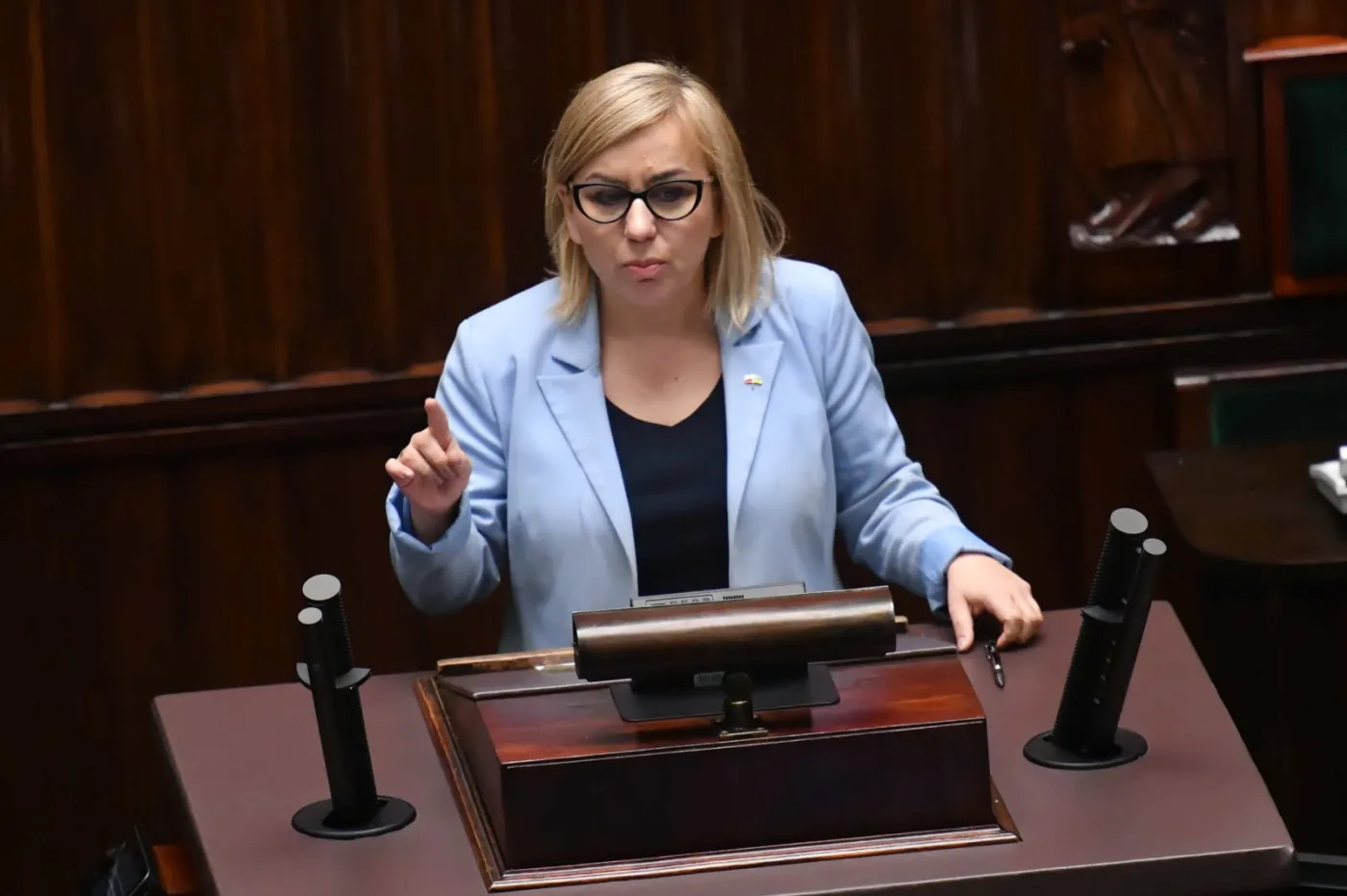 Poseł Solidarnej Polski oburzony słowami Pauliny Hennig-Kloski. "Pani nie jest żadną patriotką"