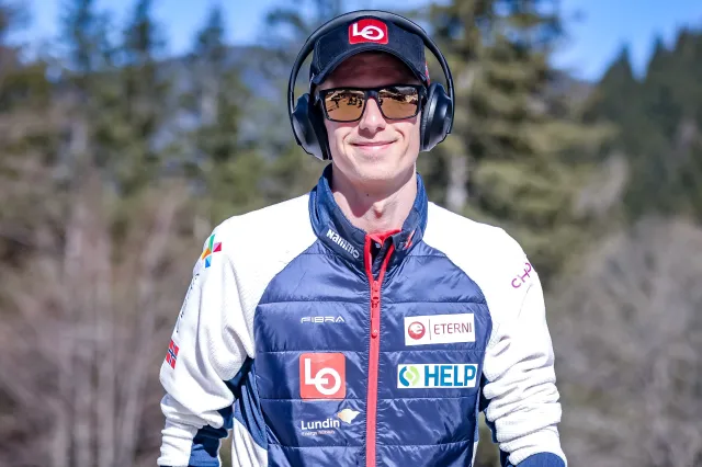 Halvor Egner Granerud... porządkowym na meczu reprezentacji Norwegii