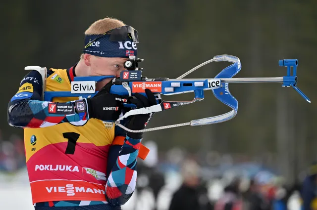 Johannes Thingnes Boe z dużą przewagą wygrał w Pokljuce