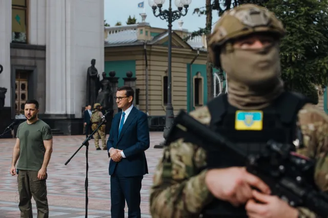 W Alei Odwagi w Kijowie pojawiła się tablica z nazwiskiem Mateusza Morawieckiego