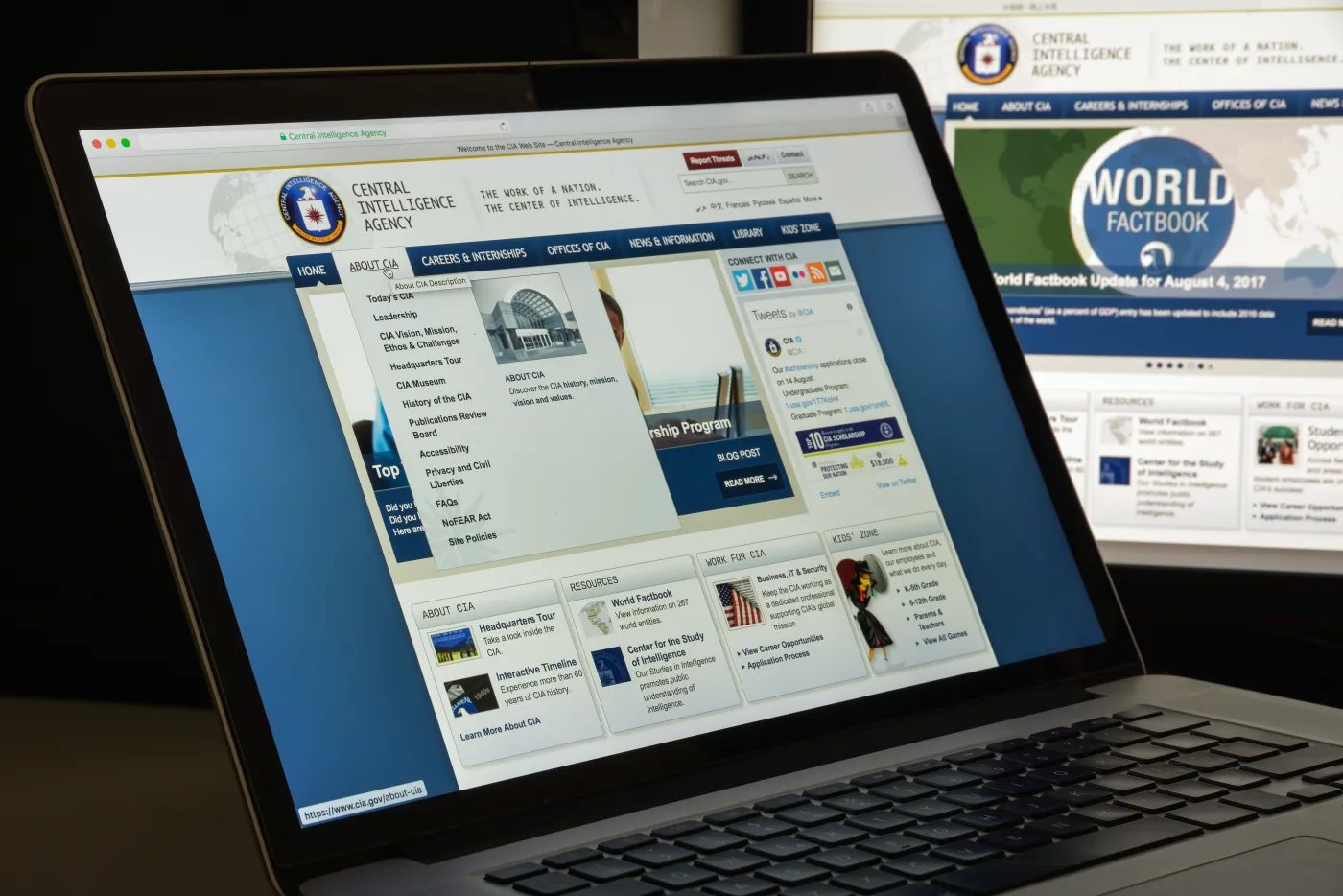 Strona internetowa CIA