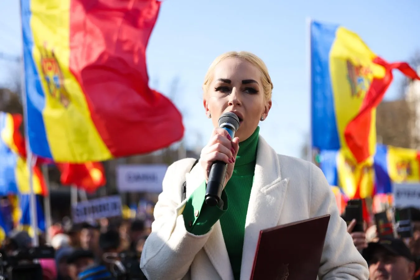 Wiceprzewodnicząca prorosyjskiej Partii Sor Marina Tauber 