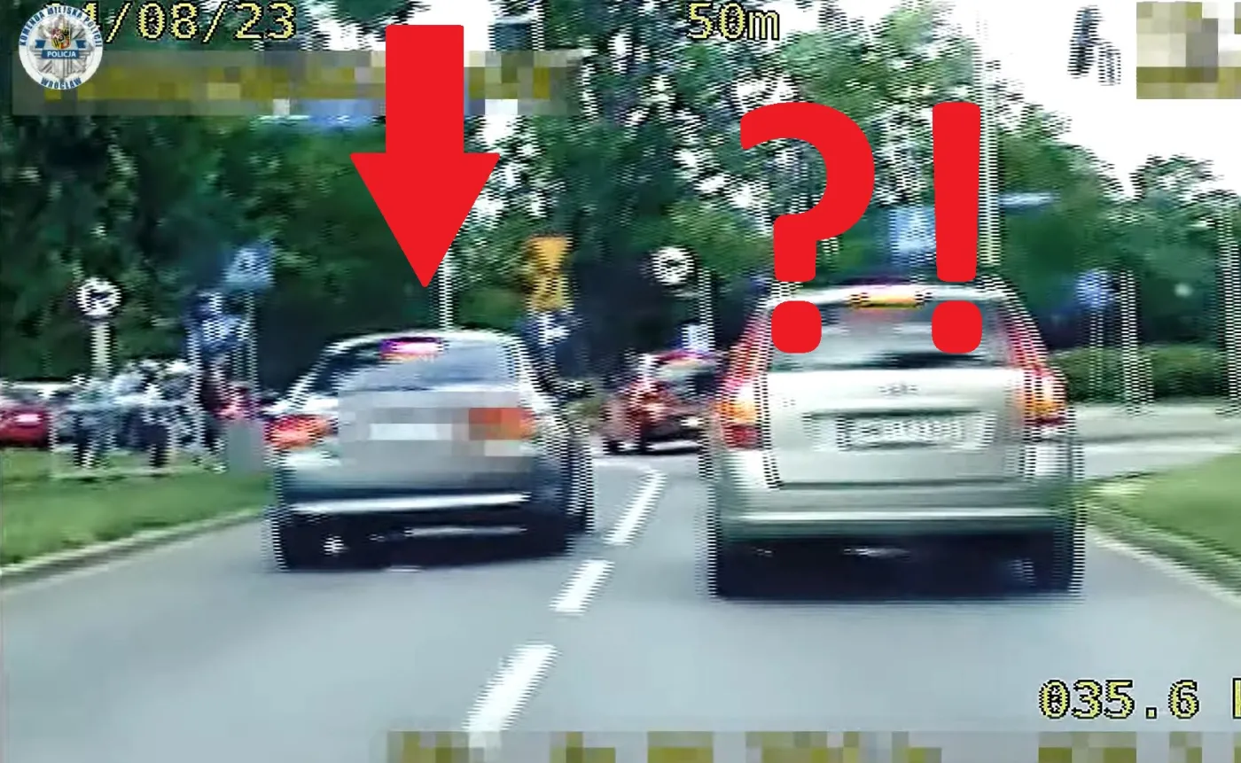 Kadr z filmu policji