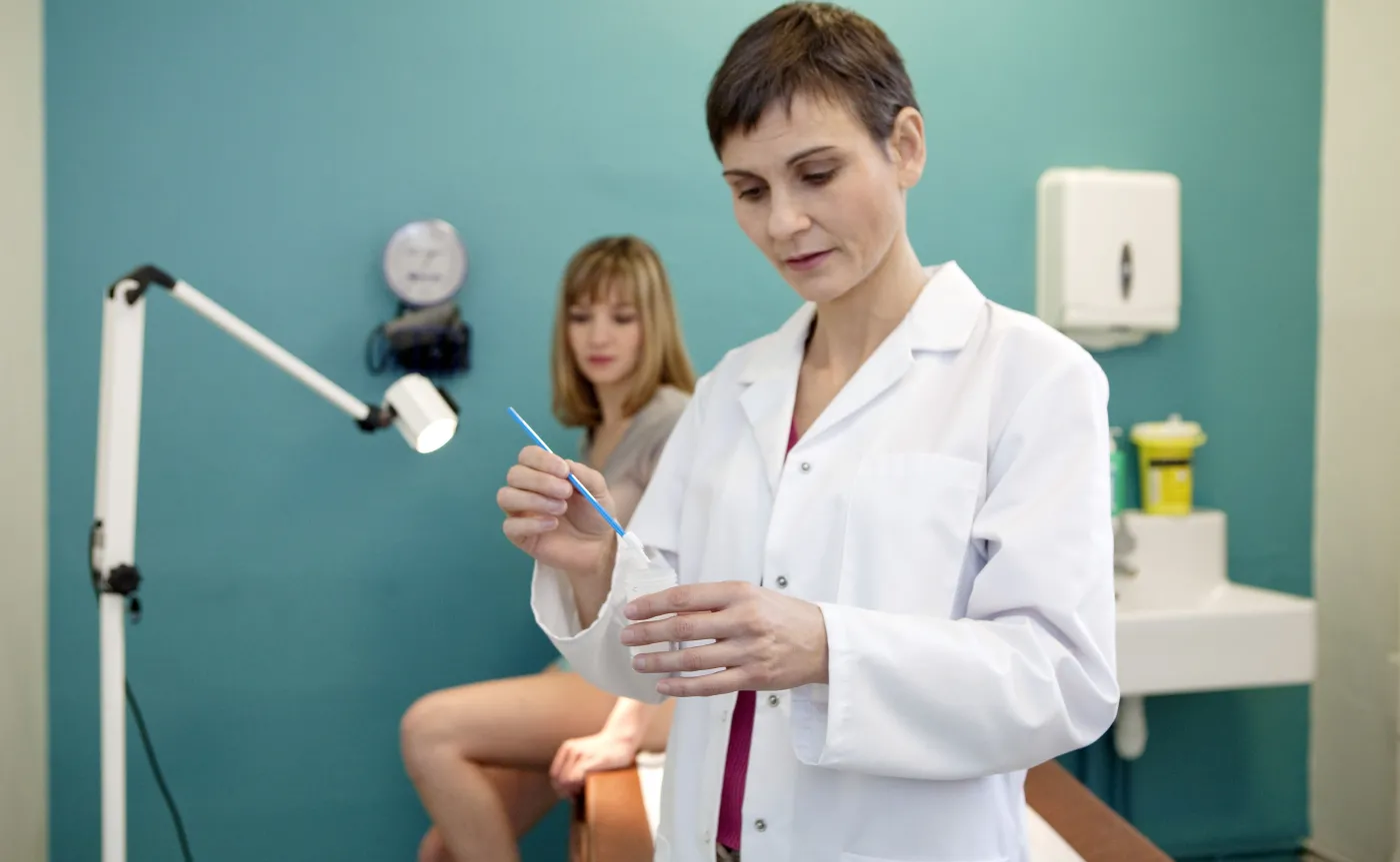 Badanie u ginekologa, cytologia