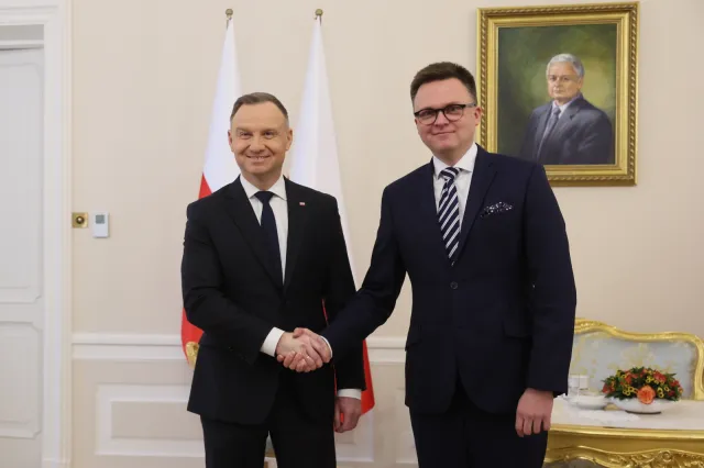 Hołownia po spotkaniu z Dudą. "Morawiecki przyjdzie po wotum zaufania"