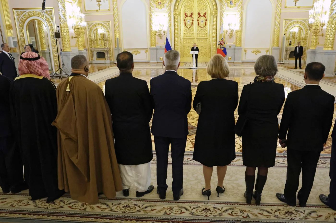 Putin powitał ambasadorów zdumiewającą przemową. Rzucał oskarżenia i aluzje; o agresji Rosji nie wspomniał