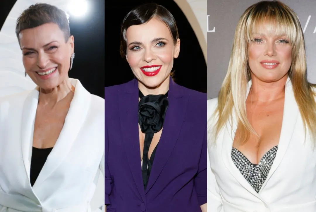 Tłum gwiazd na pokazie mody. Liszowska w błyszczącym staniku, Stenka cała na biało [FOTO]