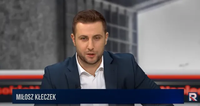 Miłosz Kłeczek zakpił na wizji z Szymona Hołowni. "Możemy to sprowadzić do kabaretu"