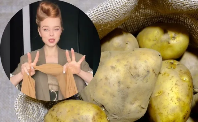 Influencerka zrobiła sukienkę z worka po ziemniakach. Nagranie jest viralem [WIDEO]