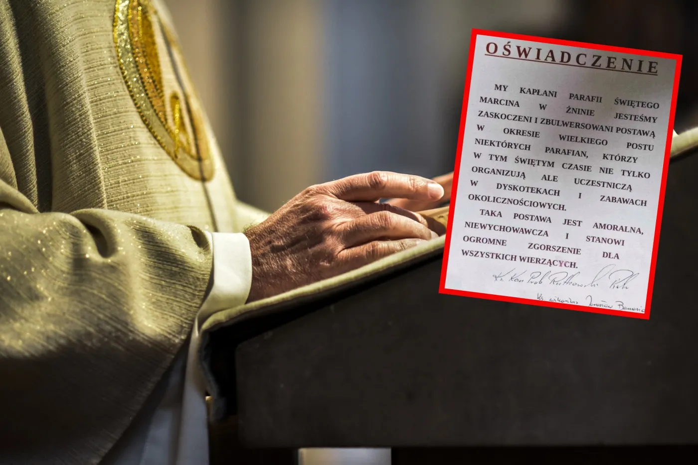 Księża nie wytrzymali. Mieli dość "amoralnej postawy" parafian