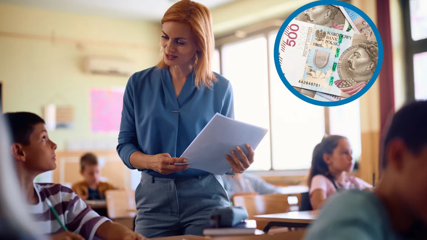 Nauczycielka; pieniądze
