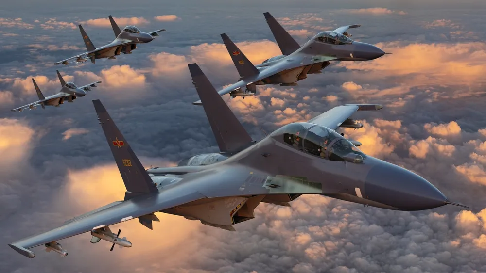 Chińskie samoloty bojowe i okręty wokół wyspy. "Zbliżamy się"