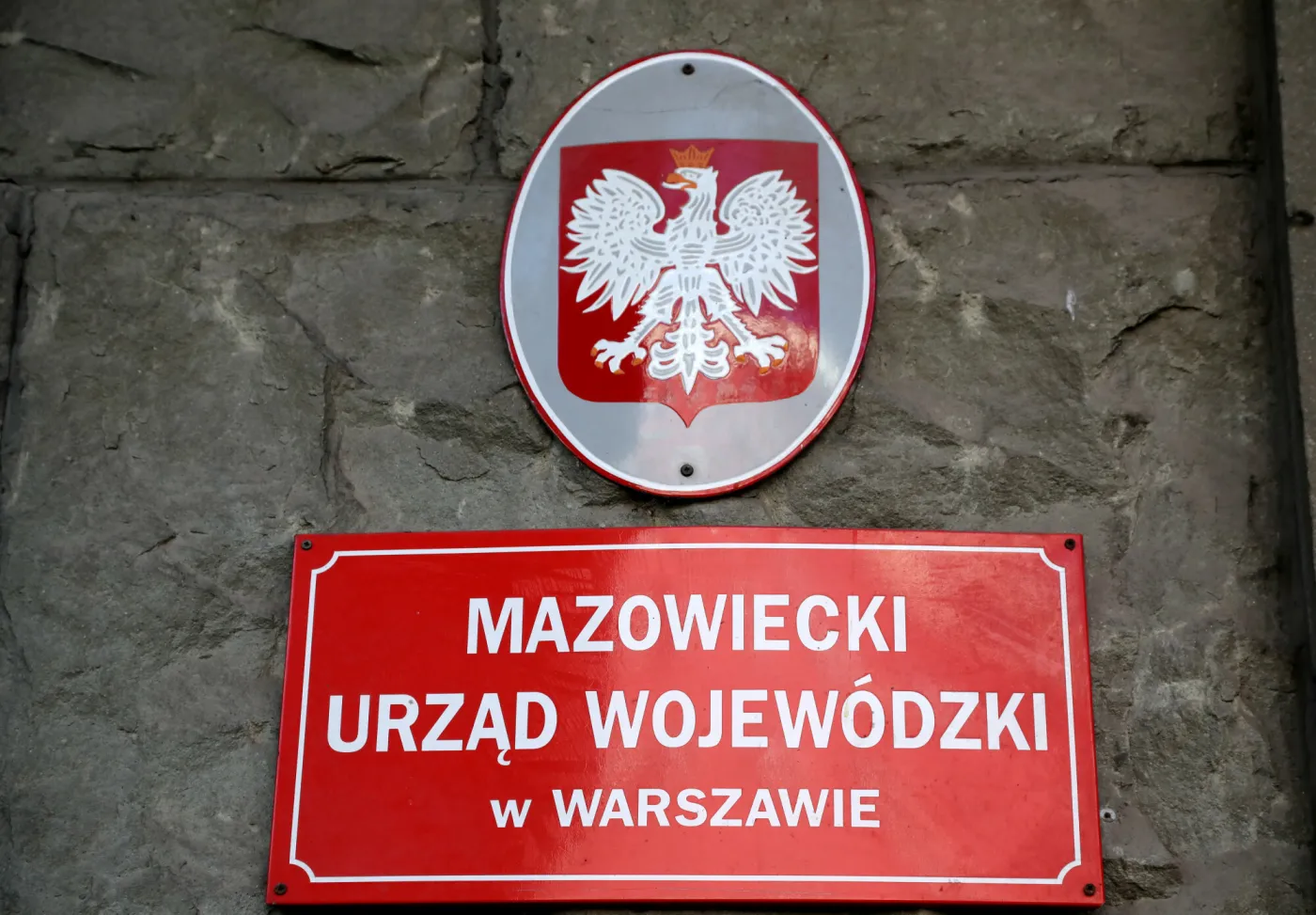 mazowiecki urząd wojewódzki w warszawie tabliczka godło