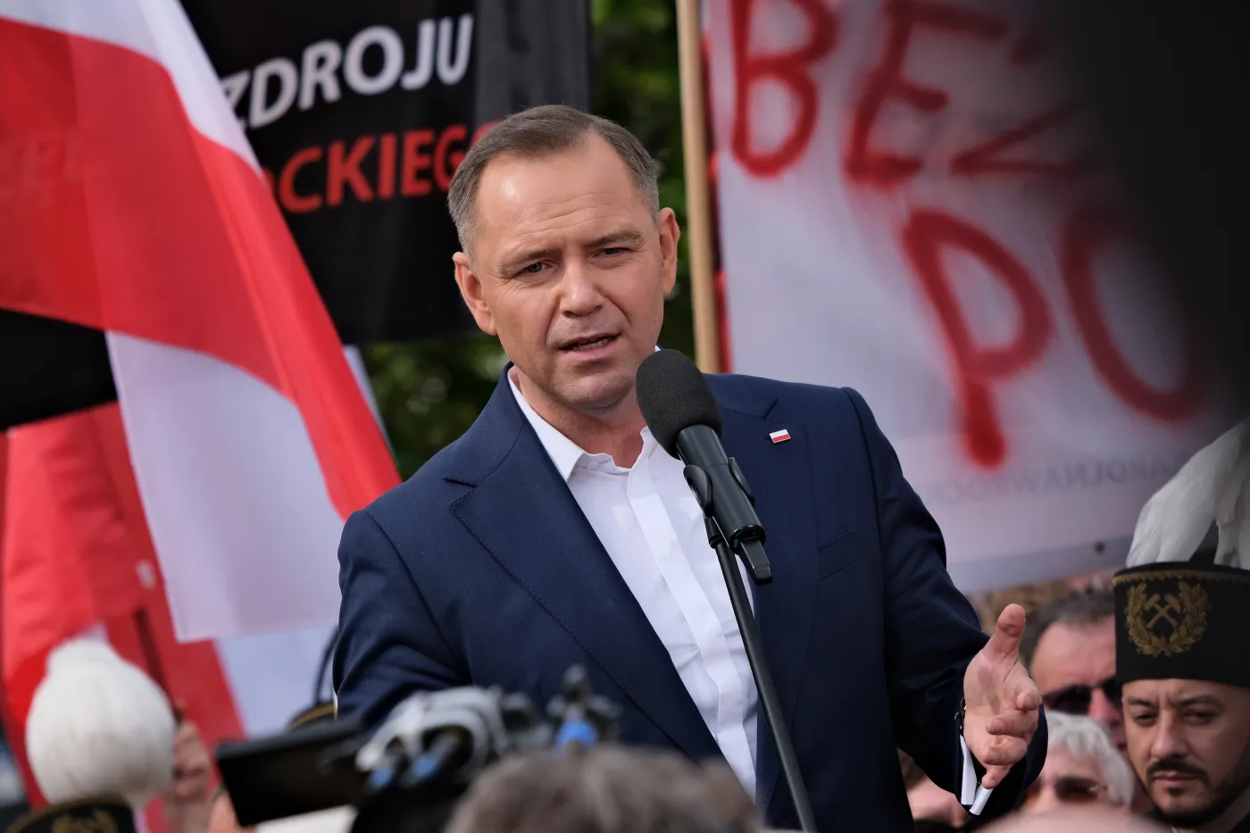 Miał znieważyć Karola i Martę Nawrockich. Radny PSL zapytał o Shreka