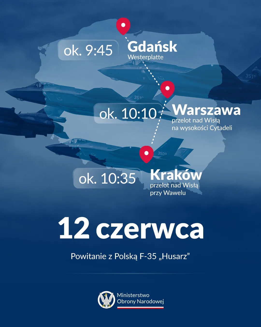 Przelot F-35 nad Polską