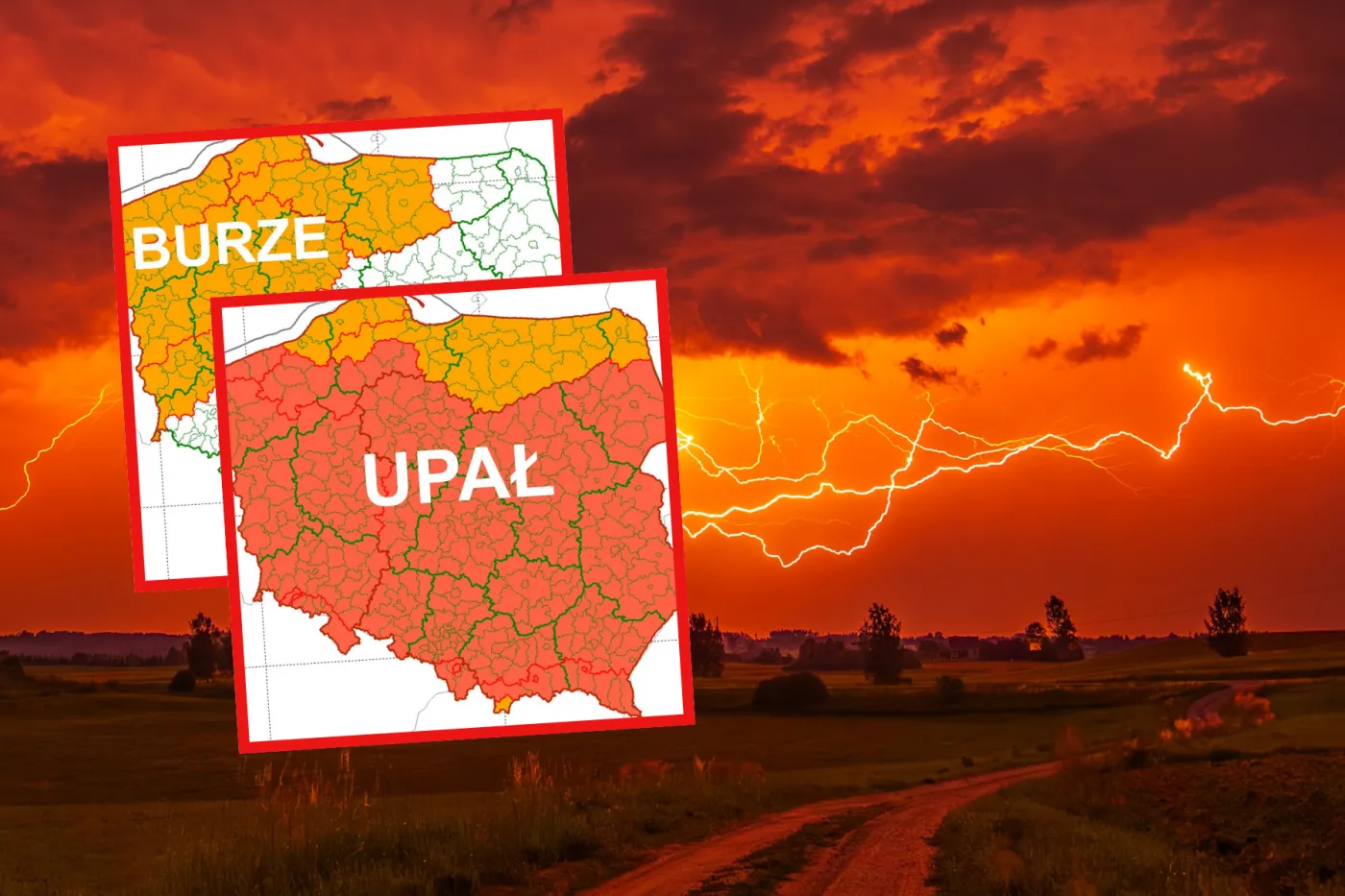 IMGW bije na alarm. Burze z gradem i wiatrem do 100 km/h i nawet 42 stopnie. To będzie bardzo niebezpieczna doba
