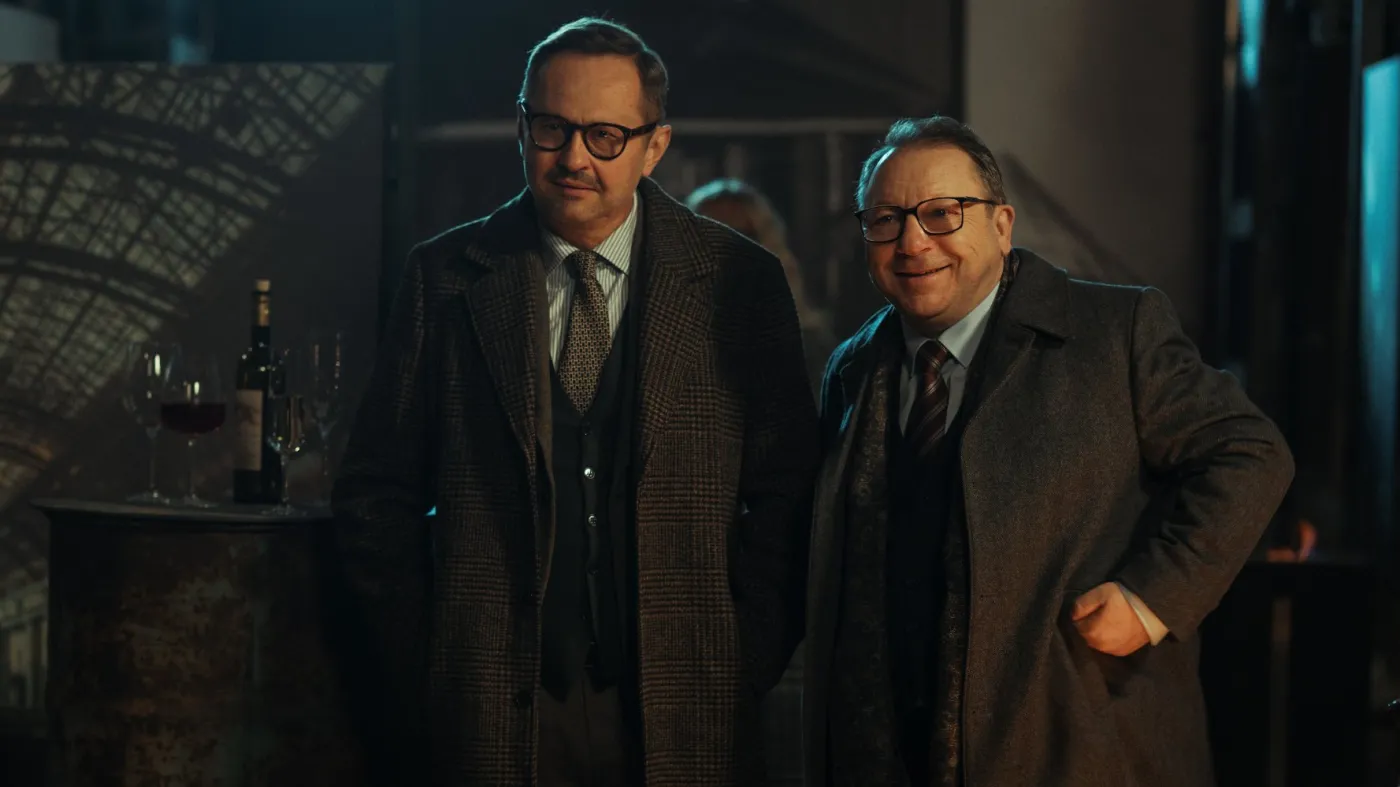 Andrzej Konopka i Zbigniew Zamachowski w serialu "Pionek"