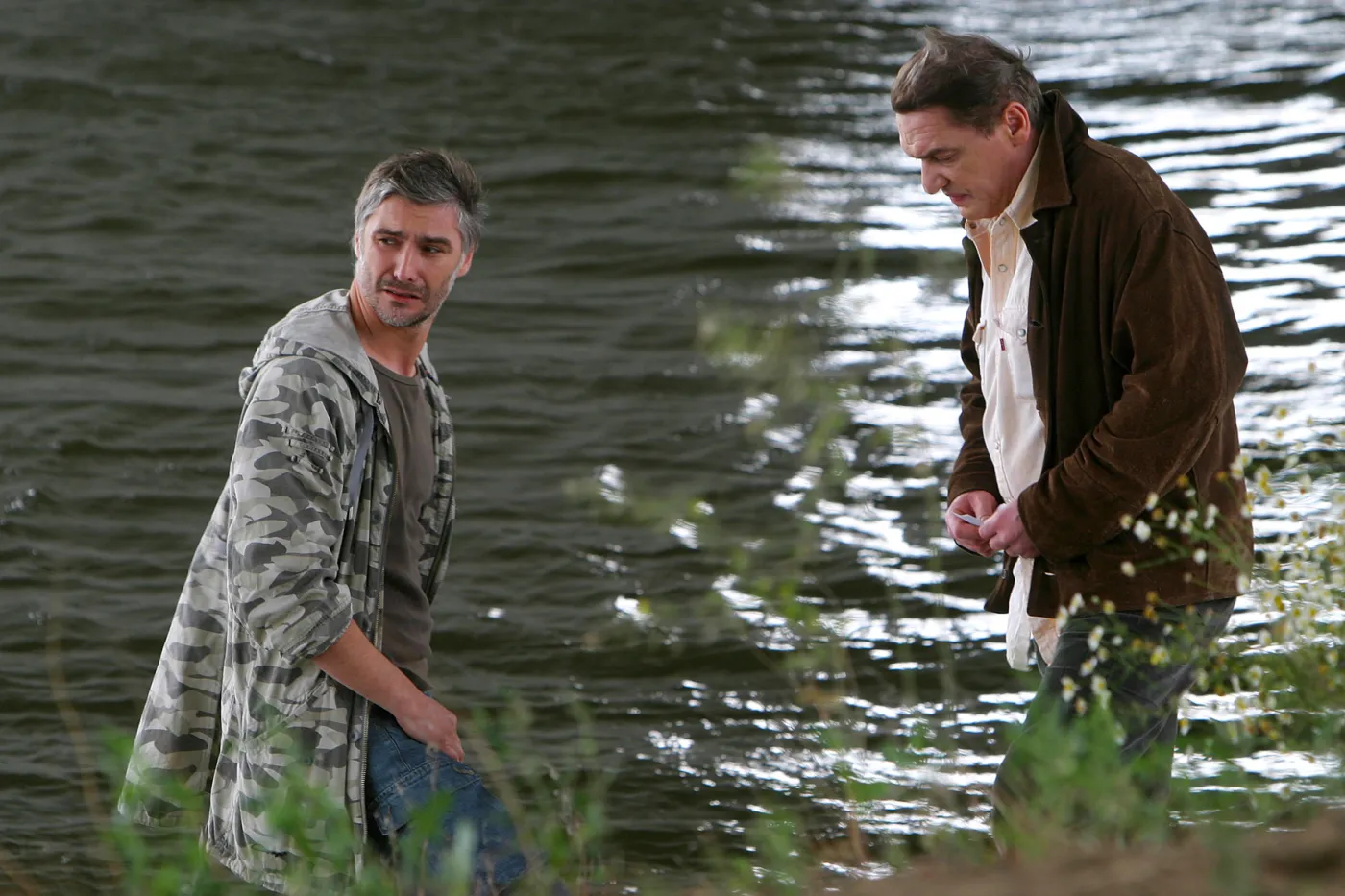 Mariusz Drężek i Dariusz Siatkowski w serialu "Fala zbrodni"