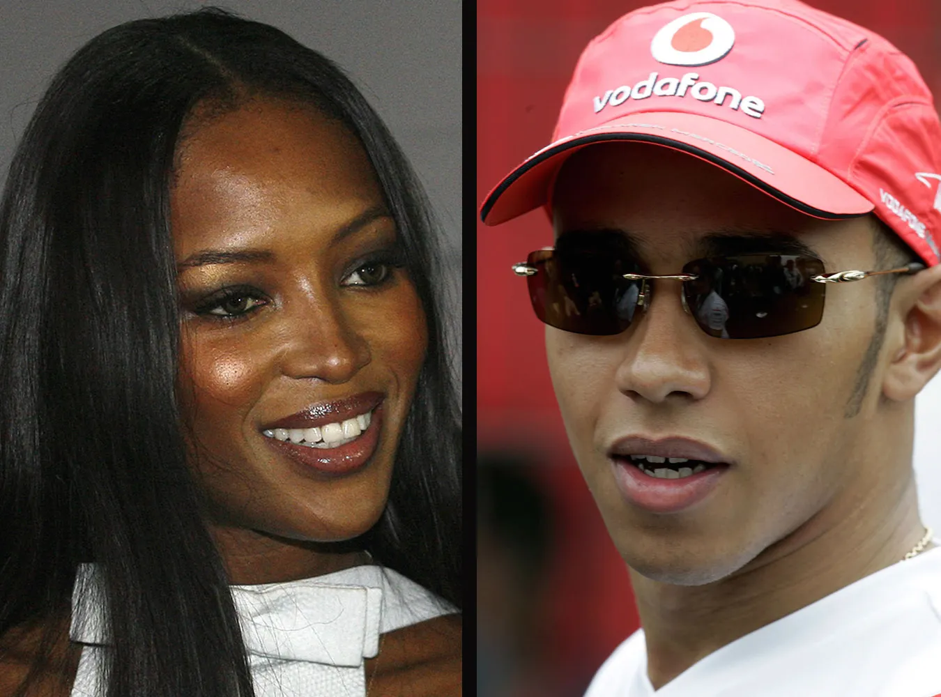 Lewis Hamilton został przyłapany na randce z Naomi Campbell.
