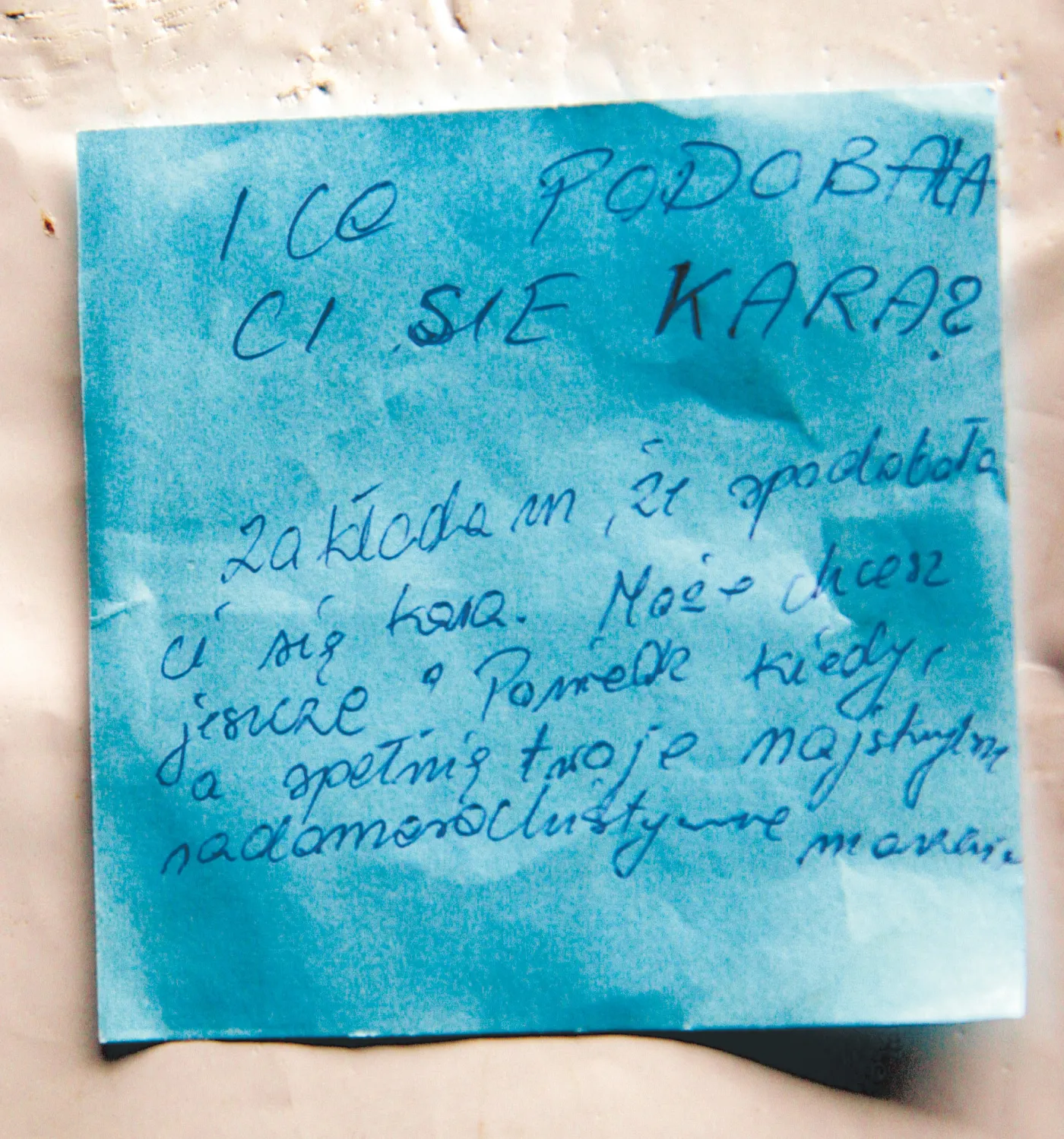 List,który znalazła Wanda Łyzwińska