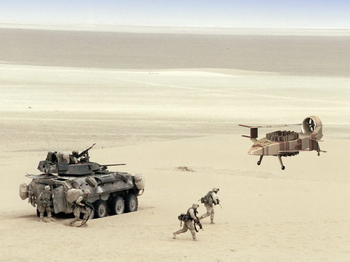 Latający hummer wspomoże na froncie