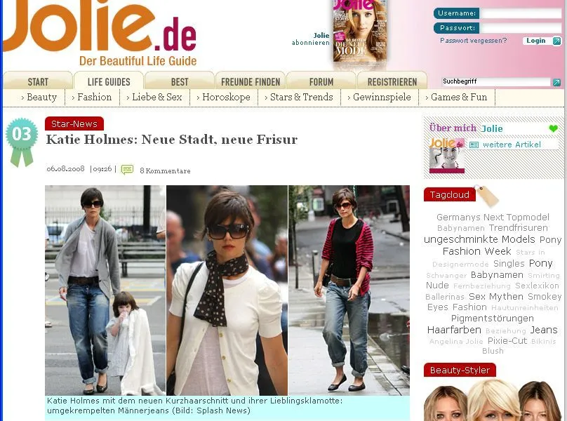 Żona Toma Cruise'a zamienia się w lumpa