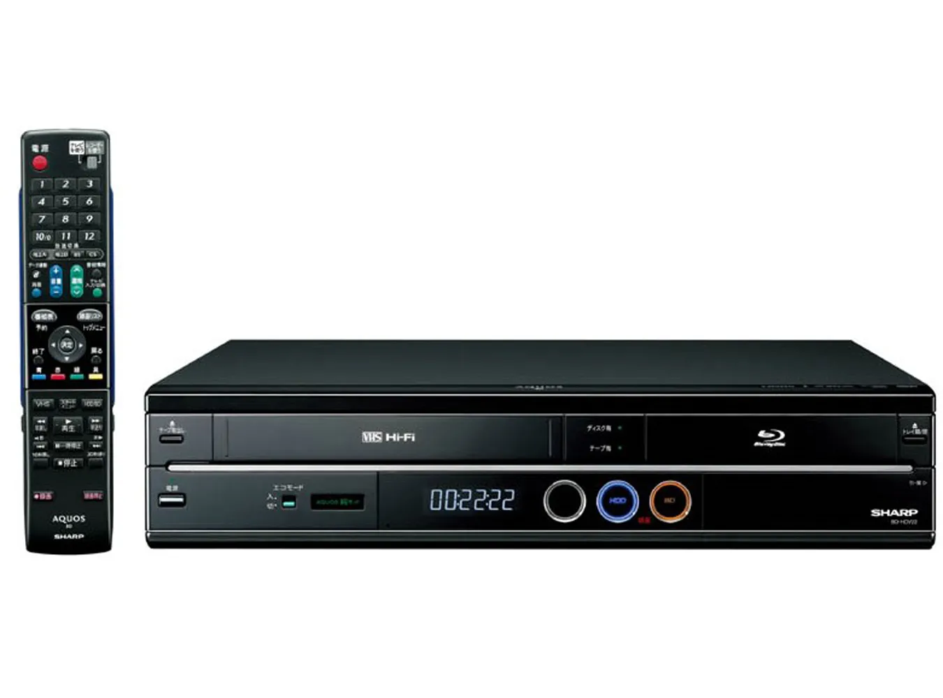 Nagrywarka blu-ray z twardym dyskiem i... VHS