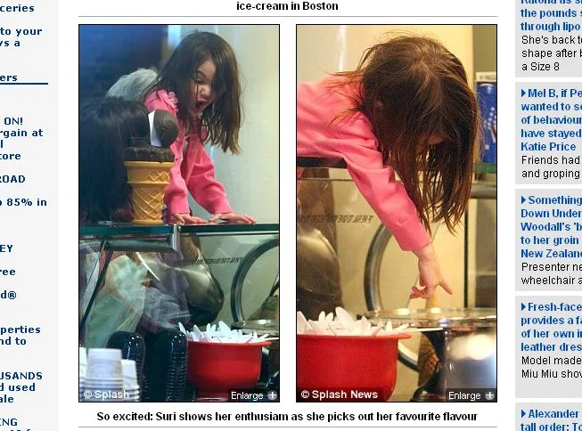 Zobacz, jak mała Suri Cruise stroi fochy