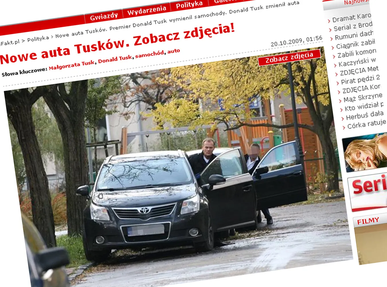 Tuskowie kupili nowe toyoty