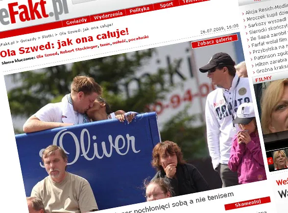 Ola Szwed całuje gorąco